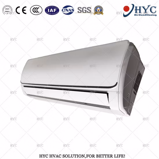 Ventiloconvector de água gelada com ar condicionado central montado na parede