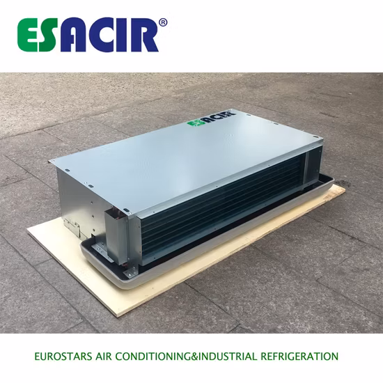 Bobina do ventilador de água gelada com cassete oculta horizontal exposta no teto